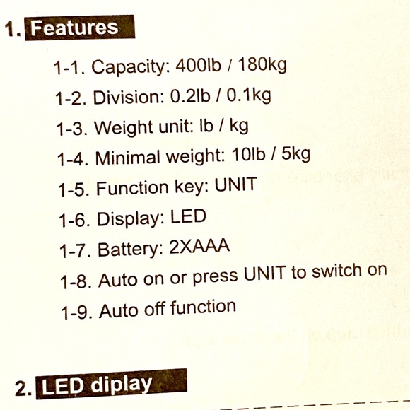 New! Digital LED Glass Bathroom Scale - Picture 11 of 11